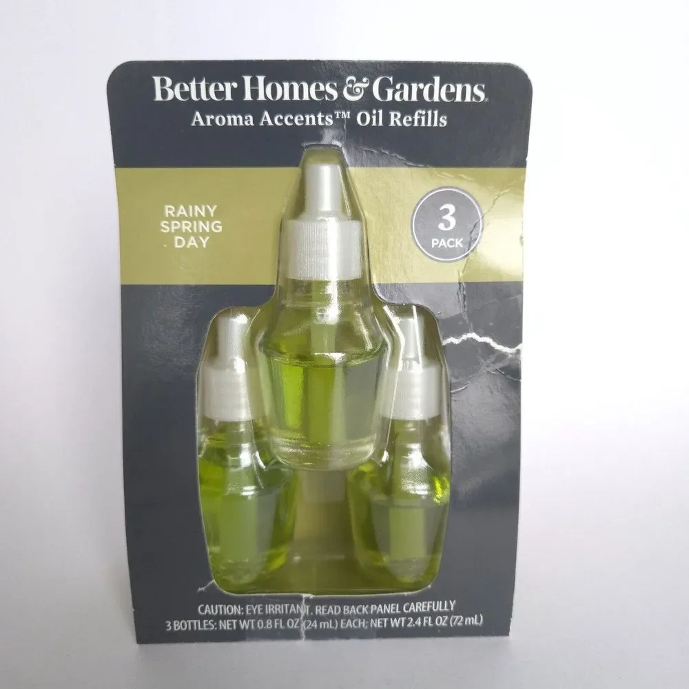 3 Better Homes‎ & Gardens RAINY SPRING DAY Fragrance Oil Refill Green
